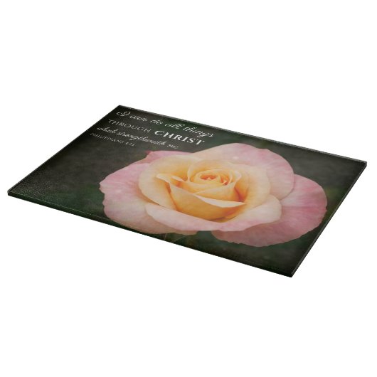 Planche À Découper Tout par Christ Philippiens 4:13 Rose (Coin)