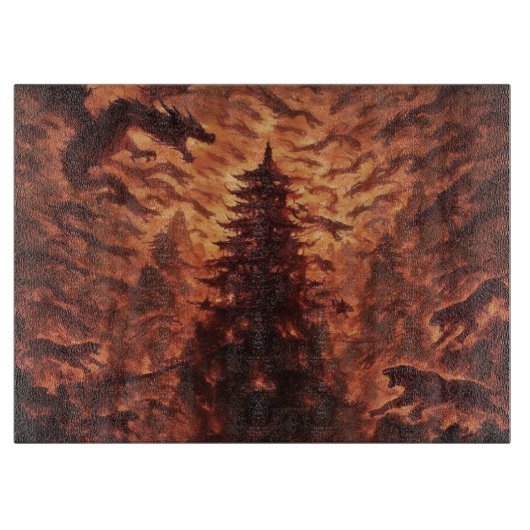 Planche À Découper Tower Fire Cutting Board (Devant)