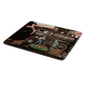 Planche À Découper Train Yard Flower Garden par Stevan Dohanos (Coin)