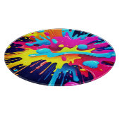 Planche À Découper Traînées dynamiques de peinture fluorescente (Coin)