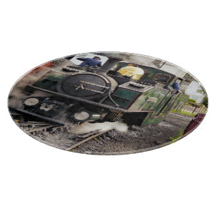 PLANCHE À DÉCOUPER TRAINS À VAPEUR