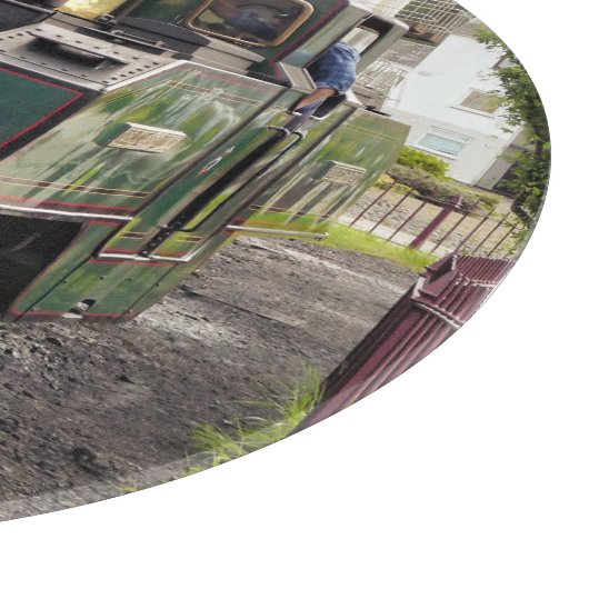 PLANCHE À DÉCOUPER TRAINS À VAPEUR (Coin)