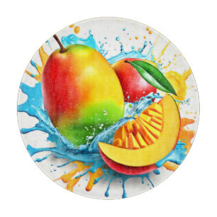 Planche À Découper Traite de mangue tropicale