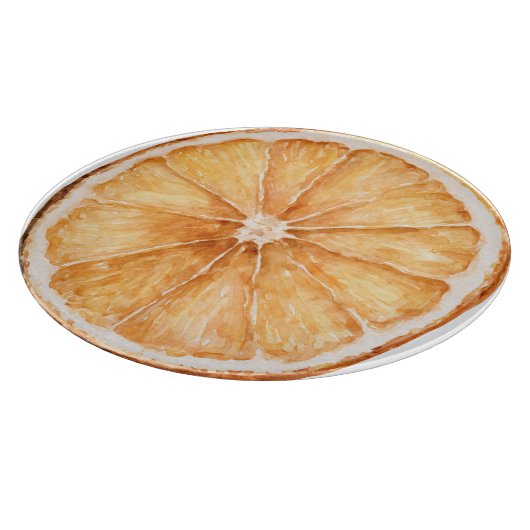Planche À Découper Tranche de fruit d'orange (Coin)