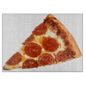 Planche À Découper Tranche de pizza pepperoni classique de SlipperyJo (Devant)