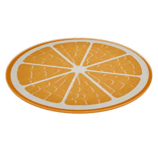 Planche À Découper Tranchée de fruits stylisés à l'orange (Coin)
