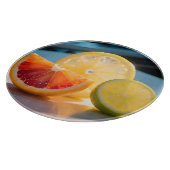 Planche À Découper Tranches de Citron Agrumes Vibrants Citron Vert Pa (Coin)
