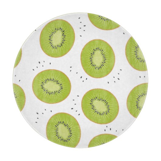 Planche À Découper Tranches de fruits Kiwi, illustration transparente (Devant)