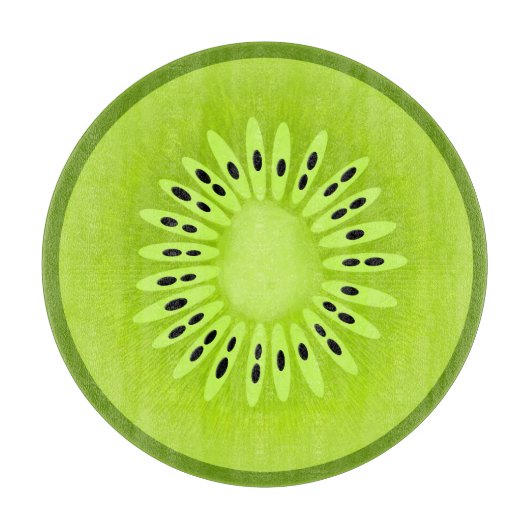 Planche À Découper Tranches de fruits stylisées Kiwi (Devant)