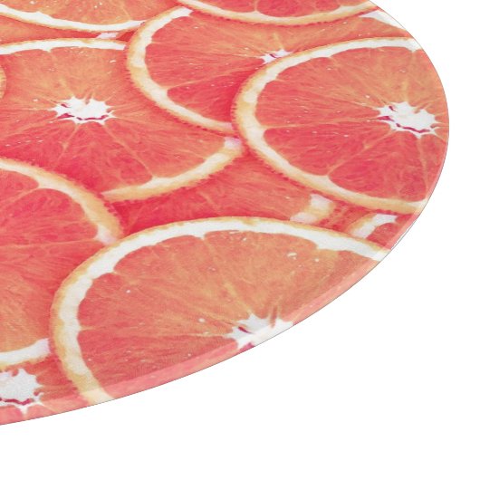 Planche À Découper Tranches de pamplemousse rose (Coin)