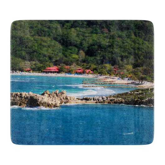 Planche À Découper Tranquil Island Paradise Labadee Haïti (Devant)
