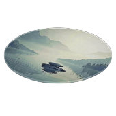 Planche À Découper Tranquil Mountain Lake Serenity (Coin)