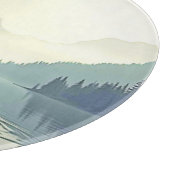 Planche À Découper Tranquil Mountain Lake Serenity (Coin)