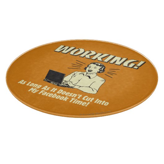 Planche À Découper Travail : Couper dans le temps Facebook (Coin)