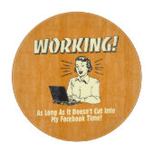 Planche À Découper Travail : Couper dans le temps Facebook (Devant)