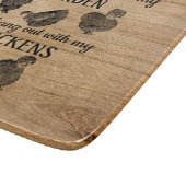 Planche À Découper Travailler dans Jardin Hang avec poulets (Coin)