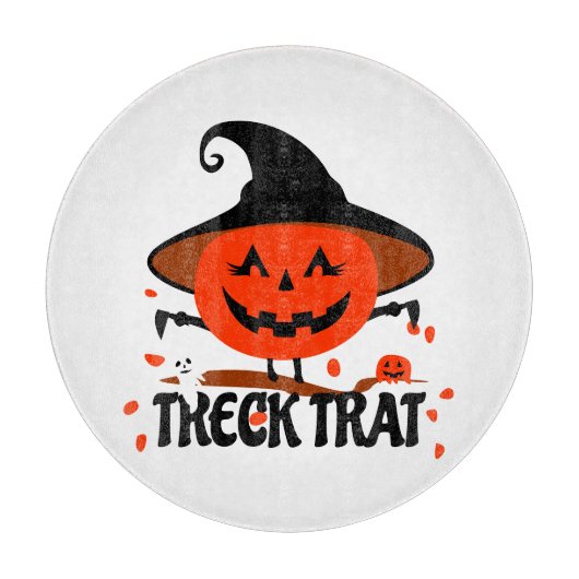 Planche À Découper Treck Trat Citrouille Sourire (Devant)