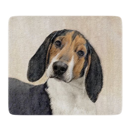 Planche À Découper Treeing Walker Coonhound Peinture - Art original (Devant)