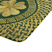 Planche À Découper Trèfle irlandais de Quatre-feuille avec le noeud (Coin)