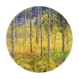 Planche À Découper Trembles en automne dans les Rocheuses