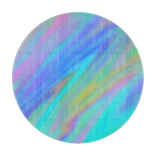 Planche À Découper Trendy luxe vert bleu violet faux holographique