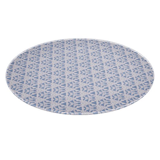 Planche À Découper Triangles en dentelle bleu blanc (Coin)