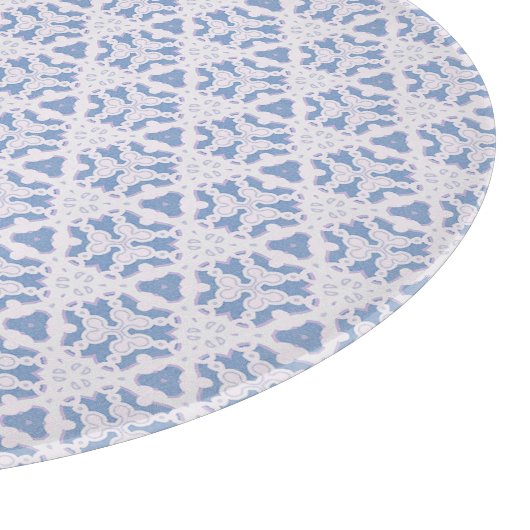 Planche À Découper Triangles en dentelle bleu blanc (Coin)