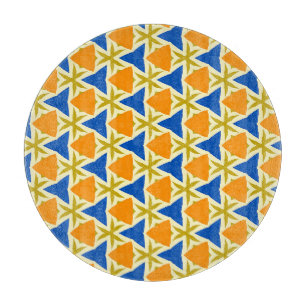 Planche À Découper Triangles et étoiles colorées