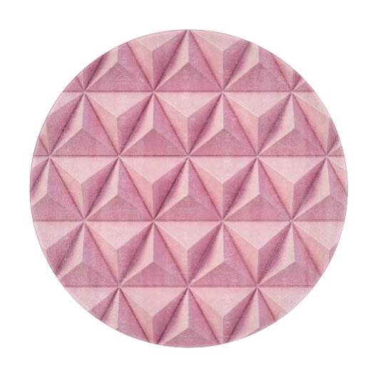 Planche À Découper Triangles géométriques 3D : arrière - plan minimal (Devant)