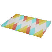 Planche À Découper Triangles jaunes, rouges et bleu cadet (Coin)