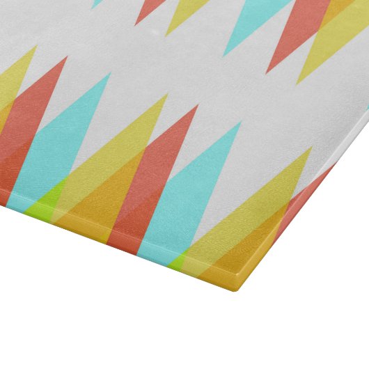 Planche À Découper Triangles jaunes, rouges et bleus cadets (Coin)