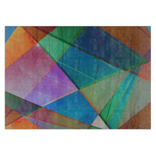 Planche À Découper Triangles modernes, colorés, trapézoïdes forme l'a