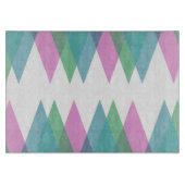 Planche À Découper Triangles rose et vert (Devant)