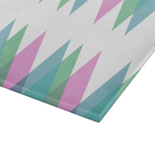 Planche À Découper Triangles rose et vert (Coin)