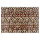 Planche À Découper Tribal Batik - neutralité des tons de terre (Devant)