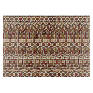 Planche À Découper Tribal Batik - neutralité des tons de terre