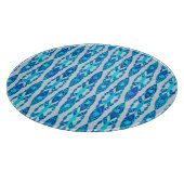 Planche À Découper Tribal Batik - Sapphire Blue et Silver Grey (Coin)