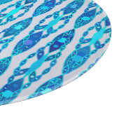 Planche À Découper Tribal Batik - Sapphire Blue et Silver Grey (Coin)