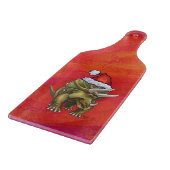 Planche À Découper Tricératops Noël En Rouge (Coin)