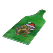 Planche À Découper Tricératops vert Noël (Coin)