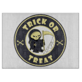 Planche À Découper Trick ou traiter Halloween griffeur caractère (Devant)