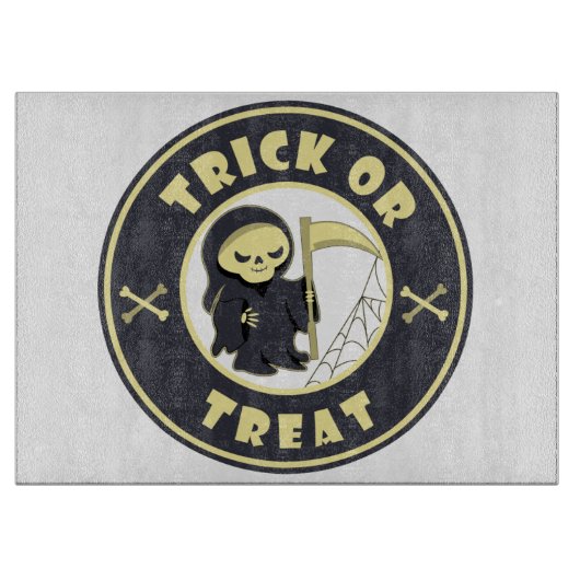 Planche À Découper Trick ou traiter Halloween griffeur caractère (Devant)