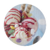 Planche À Découper Trio de crème glacée et de parfait doux (Devant)