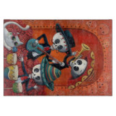 Planche À Découper Trio de mariachi de Dia de Los Muertos Skeleton (Devant)