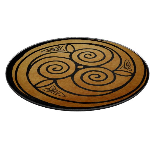 Planche À Découper Triple Celtic Knot Swirl Mandala (Coin)