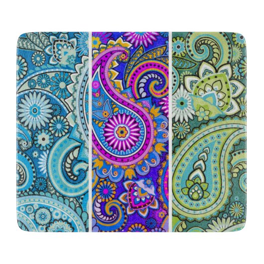 Planche À Découper Trippy Hippy Retro Paisley (Devant)