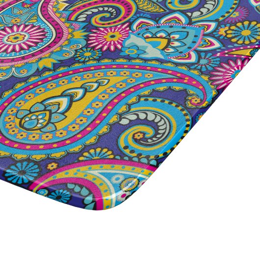 Planche À Découper Trippy Hippy Retro Paisley (Coin)
