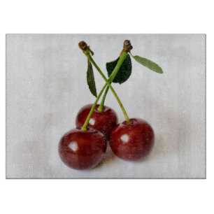 Planche À Découper trois cerises aigre