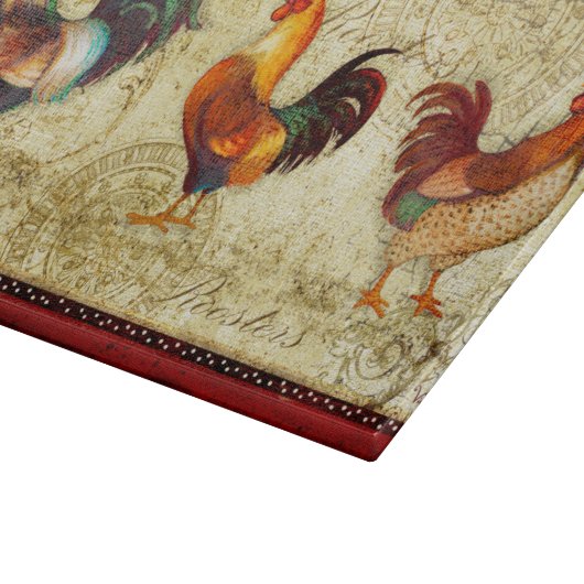 Planche À Découper Trois coqs (Coin)