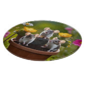 Planche À Découper Trois Mètres Dans Des Pots À Fleurs, (Coin)